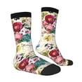 thumbnail image 4 of Yiaed Bird Butterfly Rose Print Great elasticity Crew Socks Sports socks for Men and Women, 4 of 5