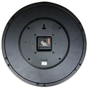 Infinity Instruments Obsidian Black Transitional Analog Display Wall Clock