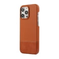 thumbnail image 4 of ShellTech Leather Cover for iPhone 14 Pro Max, Ultra Thin PC Hard Phone Case Premium Metal Raised Lens Protection Cover,Brown, 4 of 12