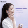 thumbnail image 4 of True Wireless Earbuds Purple Bluetooth 5.3 with Microphone for Working Out Noise Canceling Blue Tooth Ear Buds Deep Bass TWS Wireless Earphones with Charging Case in Ear Headphone for iPhone Android, 4 of 8