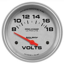 AUTO METER 4491 2-5/8IN VOLTMETER, 8-18V, SSE, ULTRA-LITE