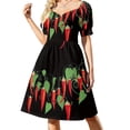 thumbnail image 2 of Garland of chillies Sleeveless Dress Bridesmaid dress woman festival outfit women, 2 of 7