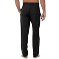 thumbnail image 4 of SnnmBlm Men's Extended Sizes Jersey Knit Sleep Pajama Lounge Pant Black 3XL, 4 of 7