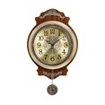 thumbnail image 1 of Reloj de pared de cobre de lujo clásico europeo, reloj de cuarzo colgante for sala de estar con reloj de péndulo, 1 of 7