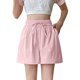 thumbnail image 2 of mfyjkho Pantalones Cortos Para Mujer, Pantalones De Verano Para Mujer, Finos, Informales Y Cómodos, De Seda Helada, Con Bolsillos Laterales, Perneras Anchas, Cintura Elástica Y Cordón Ajustable. L, 2 of 4
