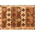 thumbnail image 1 of Ahgly Company Indoor Rectangle Oriental Orange Modern Area Rugs, 6' x 9', 1 of 4