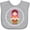 AC-Heather Grey, variant on Inktastic Matryoshka Russian Cute Pink Nesting Doll Girls Baby Bib