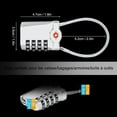 thumbnail image 5 of HEIBIN Luggage Locks , [Newest Version] [2 Pack] 4 Digit Combination Travel 14cm Flexible Cable Combination Padlock for Suitcase, Luggage Bag, etc. (Money ), 5 of 5