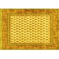 thumbnail image 1 of Ahgly Company Machine Washable Indoor Rectangle Persian Yellow Traditional Area Rugs, 8' x 12', 1 of 4