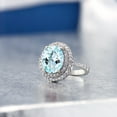 thumbnail image 4 of Gem Stone King 3.30 Ct Oval Sky Blue Topaz 925 Sterling Silver Ring (Size 6), 4 of 4