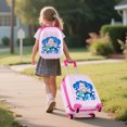 thumbnail image 4 of Costway 2PC Kids Carry On Luggage Set 12" Backpack and 16" Rolling Suitcase for Travel Pink + Blue, 4 of 10