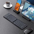 thumbnail image 4 of Folding Bluetooth Keyboard Two-Fold Portable Mini Bluetooth Keyboard Rechargeable Office Keyboard White,1 x Folding Bluetooth Keyboard,White, 4 of 8