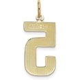 thumbnail image 3 of 14k Yellow Gold Large Polished Number 5 Charm - 20.88mm, 3 of 6