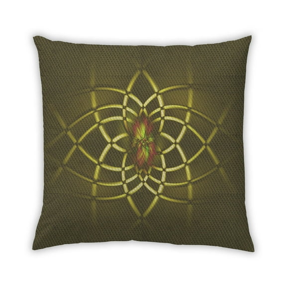 Ahgly Company Outdoor Square Contemporary Throw Pillow, 18 inch by 18 inch
