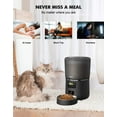 thumbnail image 3 of NPET Automatic Cat Feeders, 135oz/4L Clog-Free Automatic Dog Feeder with Stainless Steel Bowl, Anti-bite Cable for Cats, Small & Medium Dogs, 3 of 8
