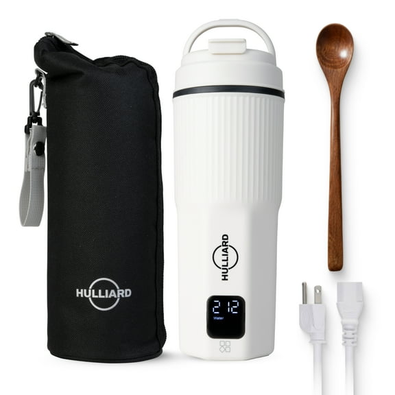 Travel Electric Kettle - 316 Stainless Steel, Portable Tea Kettle & Water Heater, 450ml Portable Water Boiler, 6 Temperature Settings, Auto Shut-off, Universal Voltage (100-240V)