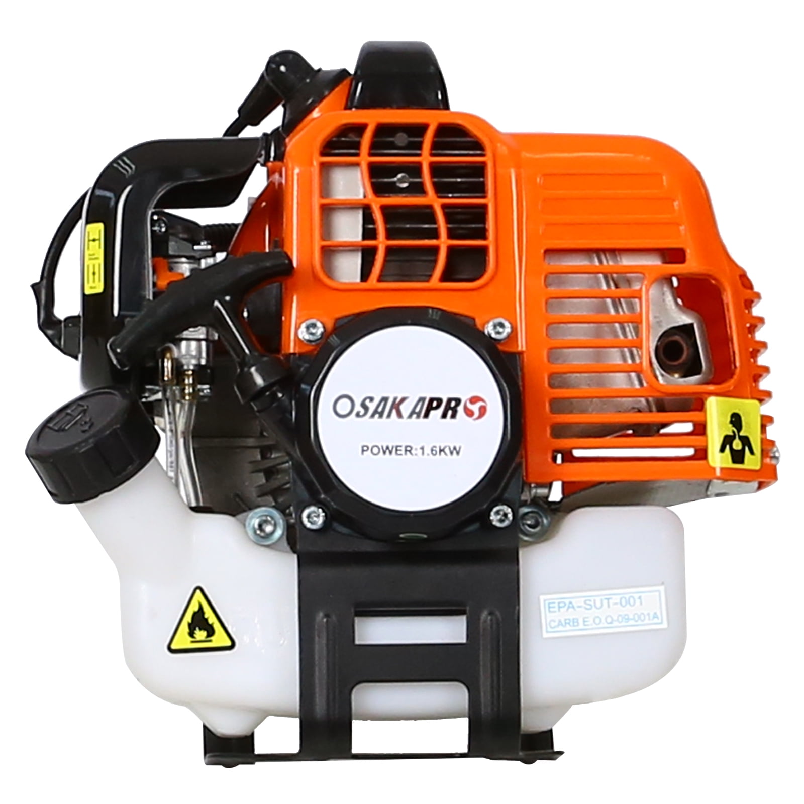 Legahome 33CC 2-Cycle Gas Powered Weed Eater, 4 in 1 Multi-Functional String Trimmer with Gas Pole Saw, Hedge Trimmer, Grass Trimmer, Brush Cutter, Lawn Trimmer for Grass Garden Yard, Orange/Black