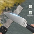 thumbnail image 3 of Generic Professional Kitchen Sharpener, Portable Double-Sided Diamond, For Folding Pocket Knives, Stainless Steel, 1 Piece, 3 of 9