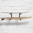 thumbnail image 3 of Heavy Duty Metal Surfboard Storage Rack Holds 2 Boards with Foam  for Garage Wall Mount, 3 of 6