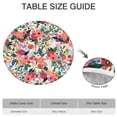 thumbnail image 6 of Pioneer Flower Floral Print Pattern Round Fitted Tablecloth with Elastic Edge,Dining Table Cover Waterproof,Outdoor Round Tablecloth for Camping,Dining,Indoor and Outdoor, 6 of 7