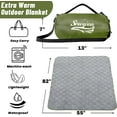 thumbnail image 2 of YANGLI Waterproof Outdoor Blanket Packable - Sherpa Fleece Lining Windproof 82"x55", 2 of 6