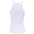 thumbnail image 4 of FashionMille Women Regular Fit Casual Basic Active High Neck Ribbed Tank Top, 4 of 5