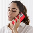 thumbnail image 6 of ShellTech Phone Case for iPhone 16 Pro PU Leather Wallet Cover with Credit Card Holder Slot Crossbody Strap Stand Shoulder Lanyard for Women Girl,Red, 6 of 11