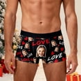 thumbnail image 2 of KHONTS Custom Face Men's Boxer Briefs Personalized Underwear with Photo Picture Customized Boxers Gifts for Boyfriend Husband Him 03-Black XL, 2 of 9