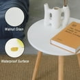 thumbnail image 6 of Round End Table for Living Room - Small Space Accent Table, 6 of 8