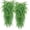 Green, variant on Artificial Hanging Plants Ferns Faux Fake Plants for Patio Porch Outdoor Decor (2 Pcs)