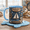 Black, variant on Sailing Mug 3D Effect Mug, Nautical Captain Coffee Cup Sailor Gift
