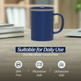 thumbnail image 6 of Copco Iconic 16oz Double Wall Insulated Desk Mug with Lid and Handle, Set of 2, BPA-Free Reusable Plastic, Spill-Proof, Microwave & Dishwasher Safe, Wide Mouth, Cup Holder Friendly (Navy/Blue), 6 of 7