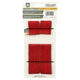 Harbinger Padded Leather Lifting Straps, Red