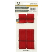 Harbinger Anti Slip Leather Red Weight Lifting Straps