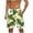Green#1, variant on cocolona Mens Summer Hawaiian Vacation Beach Shorts Fashion Casual Loose Swim Trunks Elastic Waist Drawstring Board Shorts
