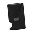 thumbnail image 1 of Titular de la tarjeta de crédito minimalista compacto de aleación de aluminio portátil con clip de dinero de bloqueo para hombres hijo viaje Negro, 1 of 8