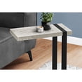 thumbnail image 3 of Contemporary Home Living 25" Gray and Black Farmhouse C Shaped Accent Table, 3 of 5