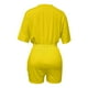 thumbnail image 5 of mfyjkho Pantalones Cortos Para Correr, Mono De Verano De Gran Tamaño Para Mujer, Con Escote En V, Media Manga Y Cintura, Mono, Ropa De Playa, Pantalones Cortos, Mono Xxl, 5 of 5