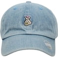 thumbnail image 3 of Finger Heart Light Denim Dad Hat Baseball Cap Polo Style Adjustable, 3 of 4