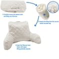 thumbnail image 6 of Home Soft Things DO-IT-YOURSELF Velvet Quilted Bedrest Pillow - Light Gray-3 - 20" x 18" x 17", 6 of 8