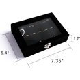 thumbnail image 3 of Bandeja Organizadora de Anillos/Pendientes con Tapa Transparente, Caja de Almacenamiento de Joyería de Terciopelo con Ranuras para Anillos, Inserto para Cajón, Caja de Exhibición, 3 of 4