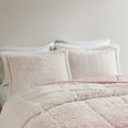 thumbnail image 4 of Intelligent Design Ensemble Mini Couette en Tissu Long Poil 3 Pcs 104 Pouces Rose, 4 of 8