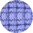 thumbnail image 1 of Ahgly Company Indoor Round Abstract Blue Modern Area Rugs, 5' Round, 1 of 4