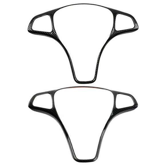 For Benz Car Steering Wheel Cover Decoration Trim Bright Black Mingyiq