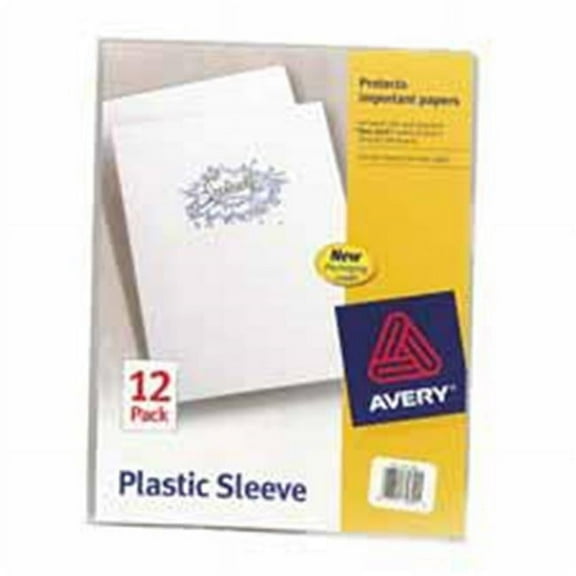 Avery Consumer Products AVE72311 Plastic Sleeve- Lightweight- Nonstick- 11in.x8-.50in.- Clear