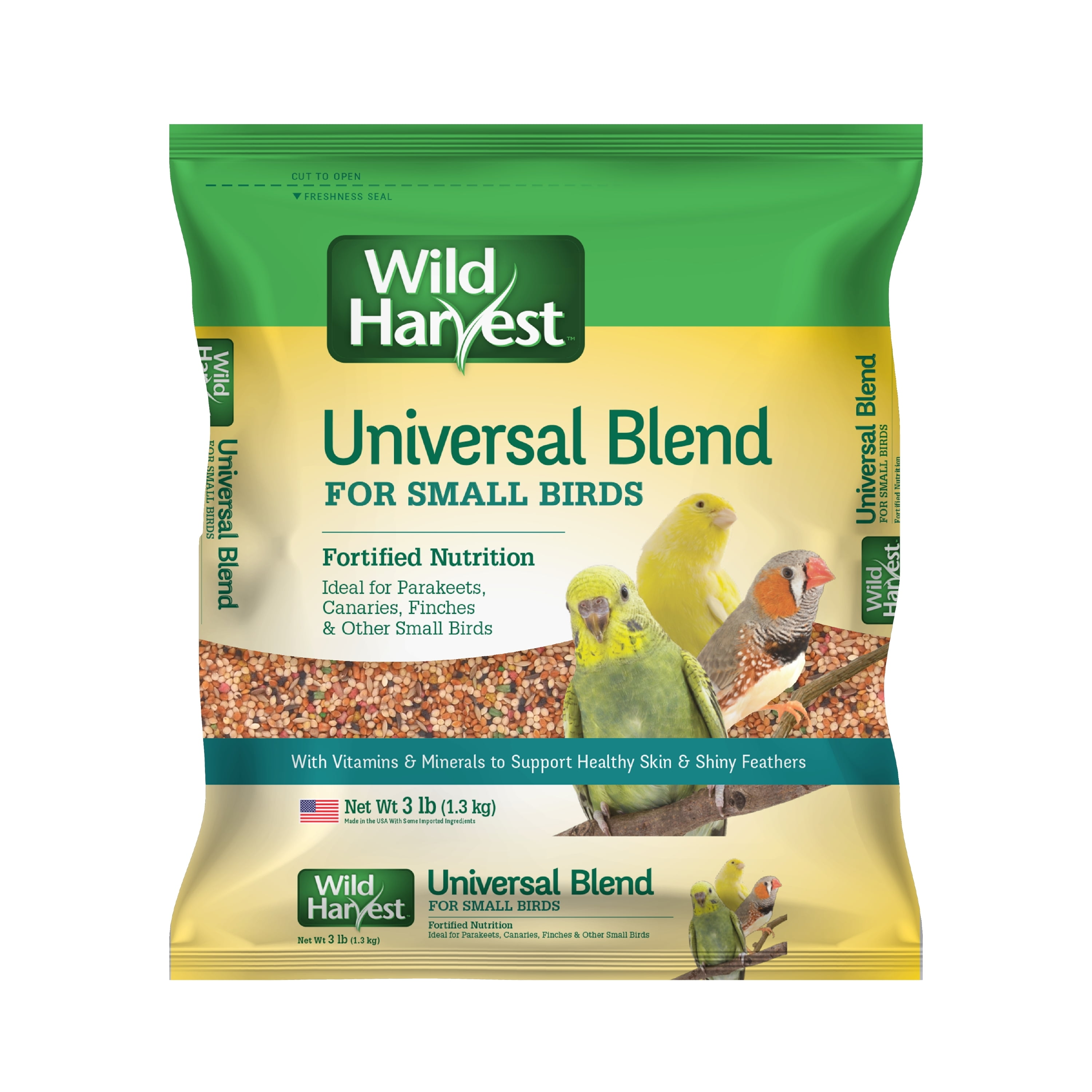 3 Pack 3 lbs Wild Harvest Universal Blend Premium Small Birds Seed 