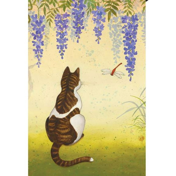 Premier Illuminated House Flag - Wisteria Cat