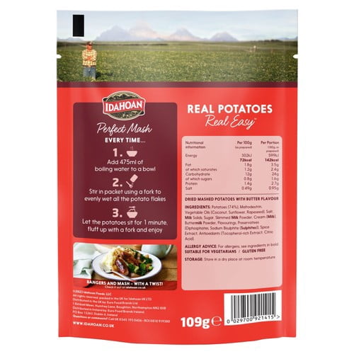Idahoan Buttery Mash 109g, British Import (Pack of 2)