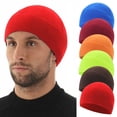 thumbnail image 4 of Lightweight Skull Caps for Men, No Sweat Cooling Head Cap, Motorcycle Bike Helmet Liner, Hard Hat Liner for Cycling, Running, Hiking, Outdoor Sports, Daily Wear, Blue, 4 of 7