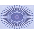 thumbnail image 1 of Ahgly Company Machine Washable Indoor Rectangle Transitional Periwinkle Purple Area Rugs, 8' x 10', 1 of 7